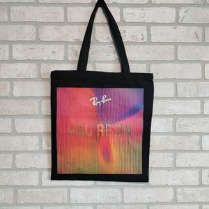 Ray Ban Canvas Multicolor Bag Medium Size